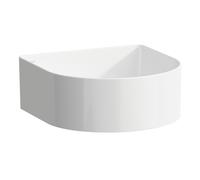 LAUFEN Sondeur courant pour lavabo, sans trou pour robinet, sans trop-plein, 340x340mm, avec couvercle en céramique pour robinet de vidange, blanc, H8123404001121, H8123404001121, Colorazione: Bianco 