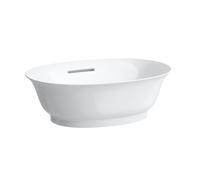 Lavabo Laufen The New Classic, ovale, senza foro per rubinetto, con troppopieno, 450x310 mm, H8128510, Colorazione: Bianco con LCC