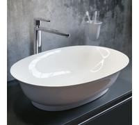 Lavabo Laufen The New Classic, ovale, senza foro per rubinetto, senza sfioratore, 550x380 mm, H812852, Colorazione: Bianco con LCC