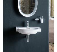 Lavabo Laufen The New Classic, sottopiano, con sfioratore, 1 foro per rubinetto, 600x480mm, H813853, Colorazione: bianco opaco