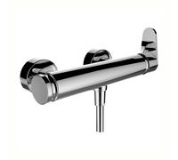 LAUFEN The New Classic Mitigeur de douche, apparent, réglage du débit, y compris douchette et flexible de douche, HF900550100600, HF900550100600