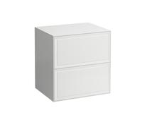 Laufen The New Classic Sideboard, sans découpe, 2 tiroirs, 575x455x600mm, H4060060856311, H4060060856311, Colorazione: Bianco lucido