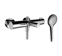 LAUFEN TwinPlus Mitigeur de bain, apparent, thermostat, 2 consommateurs, inverseur, douchette/flexible de douche inclus, HF905461100600, HF905461100600