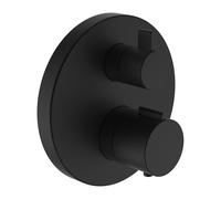 LAUFEN Twintherm Set de montage final, encastré, thermostat de douche 2 poignées, 2 sorties deau mitigée, HF905475428000, HF905475428000, Colorazione: PVD nero titanio opaco