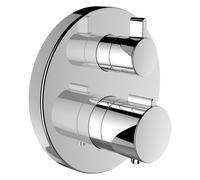 LAUFEN Twintherm Set de montage final, encastré, thermostat de douche 2 poignées, 2 sorties deau mitigée, HF905475100000, HF905475100000, Colorazione: cromo