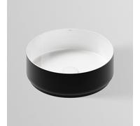 LAUFEN UNISONO lavabo da appoggio, H512UO4B991121, 3222000180 | AB.KE400 UNISONO bianco/nero opaco [Lavabi > Lavabi da Appoggio]