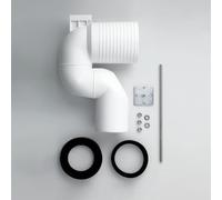 LAUFEN Universal gomito di collegamento 220 - 350 mm, per WC a pavimento, H8990250000001, Universal [Rubinetteria Bagno > Sistemi di Scarico]