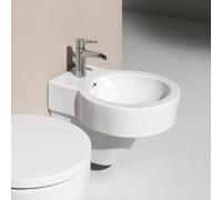 Bidet a parete Laufen VAL, 1 foro per rubinetto, con troppopieno, 390x53mm, H830281, Colorazione: Bianco con LCC