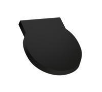 LAUFEN VAL copri orinatoio, H8942827160001, VAL nero opaco [Orinatoi > Coperchi Orinatoi]