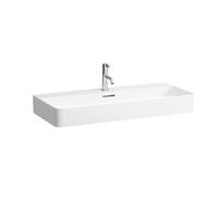Laufen VAL lavabo à poser, 2 trous pour robinet, sans trop-plein, 950x420mm, US. poncé, H8162877161151, H8162877161151, Colorazione: Nero opaco