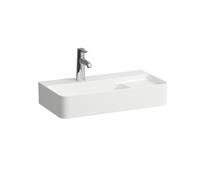 LAUFEN VAL lavabo à poser COMPACT, 1 trou pour robinet, sans trop-plein, 600x315mm, zone semi-sèche à droite, US fermé, H8172850001561, H8172850001561, Colorazione: Bianco