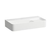 LAUFEN VAL lavabo à poser COMPACT, sans trou pour robinet, avec trop-plein, 600x315mm, zone semi-sèche à droite, US fermé, H8172854001091, H8172854001091, Colorazione: Bianco con LCC