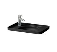 Laufen VAL lavabo encastré, 1 trou pour robinetterie à gauche, sans trop-plein, 550x360mm, H8172817161131, H8172817161131, Colorazione: Nero opaco