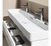 Laufen VAL lavabo, encastré, 2 trous de robinetterie, avec trop-plein, 1200x420mm, H8102897571071, H8102897571071, Colorazione: bianco opaco