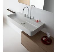 Lavabo Laufen VAL, sottopiano, 3 fori per rubinetto, con sfioratore, 750x420 mm, H810285, Colorazione: bianco opaco
