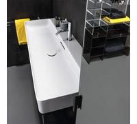 Lavabo Laufen VAL, sottopiano, 1 foro per rubinetto, con sfioratore, 1200x420 mm, H810289, Colorazione: Bianco
