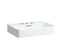 Lavabo Da Appoggio Laufen VAL 3 fori, troppopieno 420x155x600mm Bianco Clean Coat