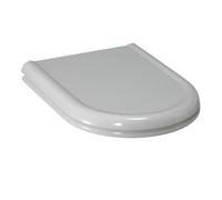 Sedile per WC Laufen Vienna, con rivestimento, rimovibile, fissaggio con schienale, H892470, Colorazione: Bianco - H8924700000001