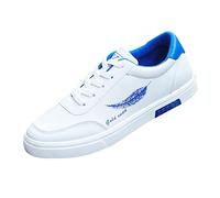 Laufschuhe Herren Damen LäSsige Schuhe Aus Leather Bequeme Walking Chunky Sportlich Turnschuh Laufschuh Atmungsaktiv Outdoor SchnüRhalbschuhe Walkingschuhe Moda Outdoor Casual Schuhe, Blu 1, 44 EU