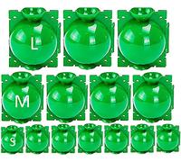 Laufunjoy 15 Pezzi Propagatori Alta Pressione, Scatola Radicamento Piante Riutilizzabile Dispositivo Innesto a Sfera Propagazione Scatola Radici Piante Giardino Assistita (L+M+S, Verd)