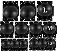 Laufunjoy 15 Pezzi Propagatori Alta Pressione, Scatola Radicamento Piante Riutilizzabile Dispositivo Innesto a Sfera Propagazione Scatola Radici Piante Giardino Assistita (L+M+S, Nero)