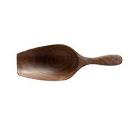 LAUGHERER Cucchiaio da caffè in legno massello Pala Noce Nero Intero Legno Scavare Chicco di Caffè Cucchiaio Pala da tè Pala in legno Cucchiaino da caffè in legno