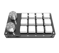LAUGHERER Tastiera a 12 +2 manopole OSU Gaming Mini tastiera meccanica a mano Supporto Hot Swap