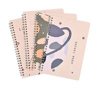 Laughhe Confezione da 4 Quaderno Spiralato A5, 120 Pagine / 60 Fogli di Carta Blocco Note a Spirale A5 Sketchbook per Lavoro Ufficio Casa Scuola