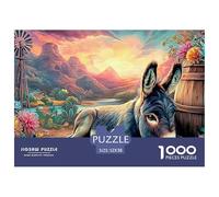 Laughing DonkeysAwe-Inspiring Jigsaw Puzzles for Adults A 1000-Piece (Advanced) Saga of Impossible, Hard, And Difficult Challenging Puzzle Games for Women & Men - A Bonding Adventure for Adults And K