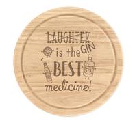 Laughter Gin Is The Migliore Medicine Rotondo Tagliare Tagliere per Formaggio