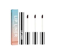 LAUJM Detachable Lip Liner, 3Pcs Peel Off Lip Liner Tattoo, Lip Stain Peel Off, Lip Tattoo Peel Off, Long Lasting, Waterproof, Transfer-proof, Highly Pigmented Color, for All Skin Types (Light Brown)