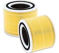 Laukowind Filtro di ricambio Core 300, compatibile con LEVOIT Core 300 e Core 300S, Core 300-RF, filtro True HEPA 3 in 1 carbone attivo ad alta efficienza, giallo (confezione da 2)