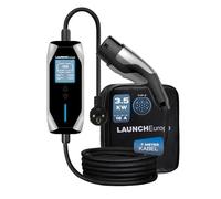 Launch Caricatore EV Tipo 2 Europa, 16A 7M 3.5kW Caricatore Portatile EV, Cavo di Ricarica EV Regolabile con Display LCD, Controllo App, IP65 Impermeabile, 6/8/10/13/16A, Protezione di Tipo B
