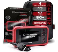 LAUNCH CRP129 EVO+ OBD2 Diagnostico per Auto, Diagnosi Auto in Italiano con 4 Sistemi e 13 Funzioni di Reset, OBD2 Auto Diagnostica Sistema Motore ABS SRS Trasmissione, Aggiornamento Gratuiti a Vita