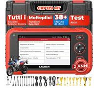 LAUNCH CRP129 MT OBD2 Diagnostica Scanner Moto Bidirezionale 38 Marche | Diagnostica completa moto con test attivi, reset manutenzione vari, dati grafici live, oltre 38 marche, 11 lingue
