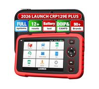 LAUNCH CRP129e Plus OBD2 strumento diagnostico per auto con tutti i sistemi, 12+reset ABS/EPB/DPF/SAS/TPMS Reset/bilanciamento batteria/codifica iniettore/olio/valvola a farfalla, aggiornamento