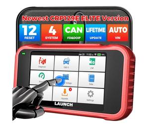 LAUNCH CRP129E V3.0 OBD2 Diagnosi Auto in Italiano con 4 sistemi + 12 servizi di riavvio, Diagnostica con Sistema Motore Trasmissione ABS SRS Oil Reset TPMS EPB SAS DPF Iniettore BMS CANFD&DOIP