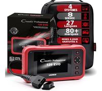LAUNCH CRP129EVO-OBD2 Strumento Diagnostico Auto Multimarca 4 sistemi completi, Diagnostica, Lettore Codici Guasti DTC, 8 funzioni Servizio, Rapporto Ispezione AutoVIN, Aggiornamento WiFi, Touchscreen