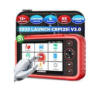 LAUNCH CRP129i V3 OBD2 Auto Diagnostica, 4 Sistemi Diagnosi Auto Professionale in Italiano,12 Resets (Oil/DPF/ABS/SAS/Brake/BMS/TPMS/Injector/AFS/Throttle Calibration),CANFD & DOIP, Aggiornamento WiFi