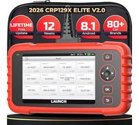 LAUNCH CRP129X Diagnostica Auto Professionale,Scanner OBD2 | Auto Trasmissione Motore SRS ABS 4 Diagnosi di Sistema + 12 Funzioni di Reset Speciali Comuni,Aggiornamento Gratuito