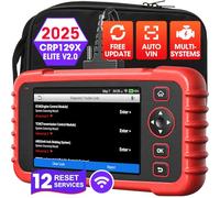 LAUNCH CRP129X OBD2 Diagnostica Auto Trasmissione Motore ABS SRS Nero Rosso