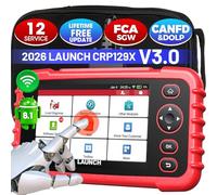 LAUNCH CRP129X V3.0 OBD2 - Dispositivo diagnostico, 12 funzioni di reset, diagnostica per 4 sistemi ABS, SRS, cambio, motore, dispositivo di lettura auto con funzionalità completa OBD2, Auto VIN