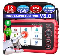 LAUNCH Dispositivo diagnostico CRP129X V3.0 OBD2, 12 funzioni di reset, diagnostica per 4 diagnosi di sistema ABS, SRS, trasmissione, motore, scanner auto piena funzionalità di OBD2, Auto Vin
