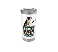 LAUNCH LINE CALM Cane pronto al tuffo Bicchiere termico in acciaio inox doppia parete