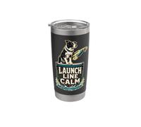 LAUNCH LINE CALM Cane pronto al tuffo Bicchiere termico in acciaio inox doppia parete