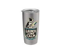 LAUNCH LINE CALM Cane pronto al tuffo Bicchiere termico in acciaio inox doppia parete