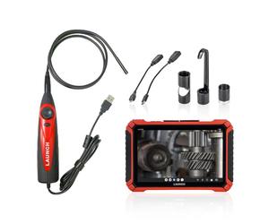 LAUNCH VSP-600 Videoscope, 7mm Snake Camera with 6 LED Lights USB Borescope, IP67 Waterproof HD Borescope Inspection Camera, Industrial HD Endoscope for X-431 Series, Android Cellphone