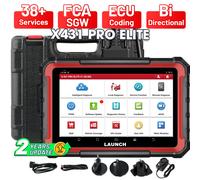 LANCIO X431 PRO ELITE 8 pollici Strumenti diagnostici per auto italiani Auto OBD OBD2 Scanner Tutti i sistemi CAN FD/DOIP Test attivo 31 Reset codifica ECU