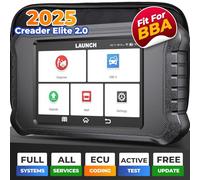 LAUNCH X431 Creader Elite 2.0 BBA OBD2 Scanner per BBA, BMW/Benz, Strumento Diagnostico Bidirezionale, Codifica ECU, Tutti I Servizi, Test obd2 Completo, Lettore di Codice, AutoVIN