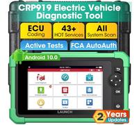 LAUNCH X431 CRP919 EV 2025 Strumento di scansione bidirezionale per veicoli elettrici e veicoli con azionamenti alternativi, scanner diagnostico sistema all-in-one, 43+ reset, codifica ECU, CANFD&DOIP